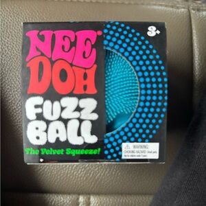 Fuzz Ball Velvet Squeeze Toy - Blue